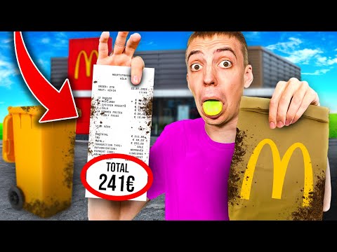 KASSENBON aus dem MÜLL bestimmt 24 STUNDEN mein ESSEN! 🤮