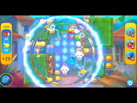 Fishdom level 7925 with a puzzle (с головоломкой)