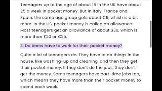 A2.2 - U14 - Pocket money