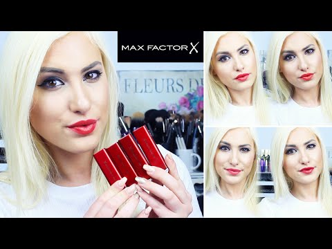 MARILYN MONROE LIPSTICK COLLECTION BY MAX FACTOR // Swatches + Review ♡ Stefy Puglisevich
