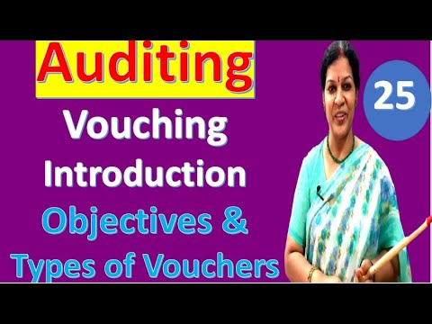 25. "Vouching - Introduction - Objectives & Types of Vouchers" from Auditing Subject