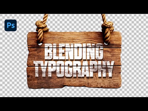 How To Blend Text in Photoshop in 1 MINUTE !!