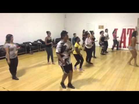 Salseralina teaching beginners shines to teens at Rhythmology