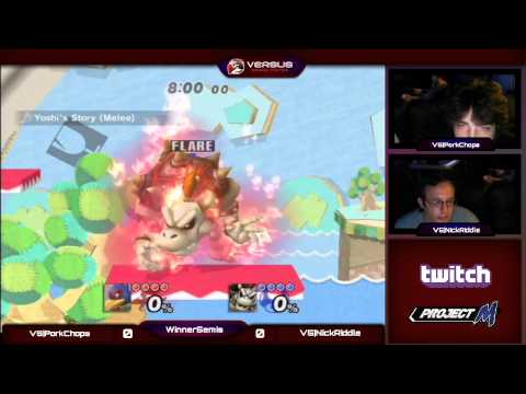 VS Weekly 10/1/14 - Winners Semis- VS|PorkChops (Falco) vs VS|NickRiddle (Bowser) - ProjectM