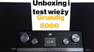 MINI WIEŻA USB BLUETOOTH RADIO GRUNDIG CMS5000 DAB Unboxing + Test PL