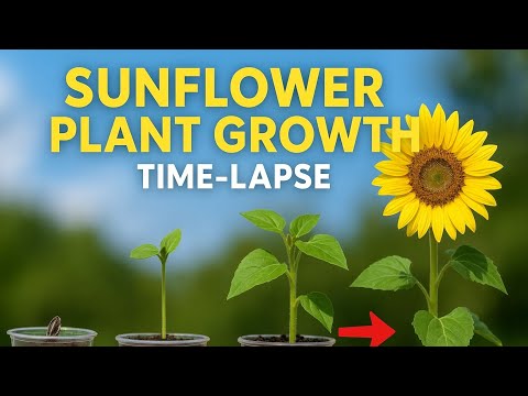 🌻 Amazing Sunflower Plant Growth | Seed to Bloom Time-Lapse #plantgrowth #plantlifecycle #aesthetic