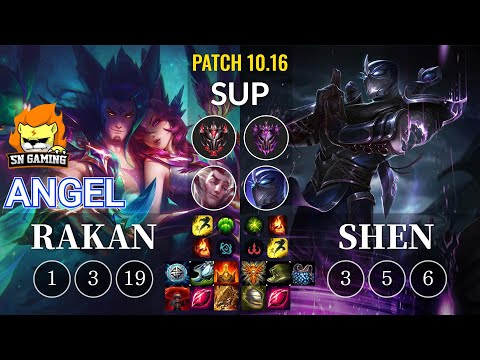 SN Angel Rakan vs Shen Sup - KR Patch 10.16