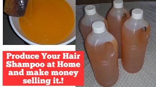 Hair Shampoo Production full Recipe! How to make Hair Shampoo at Home.! Thanks for 1k Subscribers..!