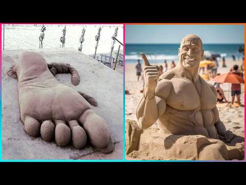 TOP 20 SAND Sculptures | Best of the Year Quantastic