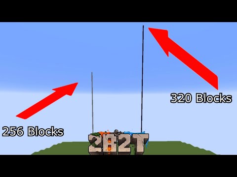 First Player To Reach The New Height Limit On 2b2t