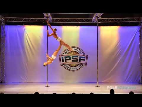Doubles Nick La G. & Gianmarco S. of the Netherlands - IPSF World Pole Sports Championships 2018