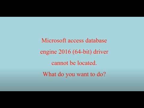 Access database engine x86
