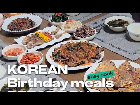 [Korean Food] Korean Birthday (Korean Party) food