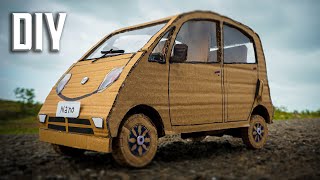 How to Make a Car  (DIY TATA Nano from Cardboard)
