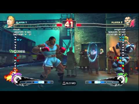 ritsuki_ (Cody) Vs onigiri-kai (Balrog) SSF4 AE Ranked Matches - PSN