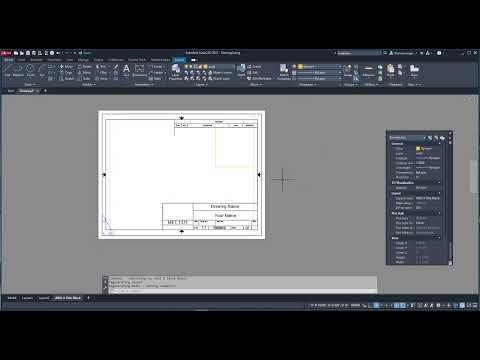 AutoCAD 2023 Title Block Layout application