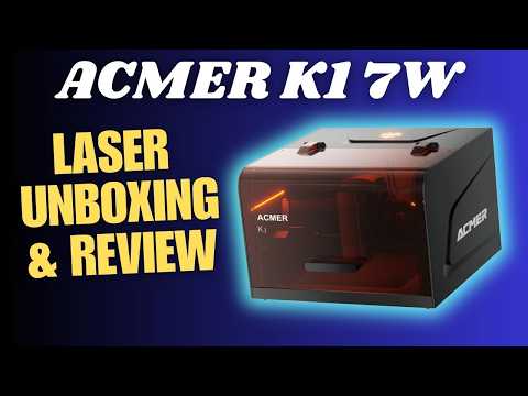 BUDGET ENCLOSED DIODE LASER | ACMER 7W Engraving Machine Review