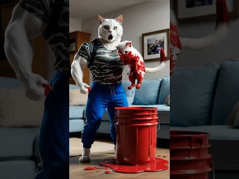 The Red Kitten's Popping Bubble Blast#animation #supercattales #catfunny #supercattalespaws