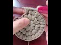 Start by crocheting linen MATS