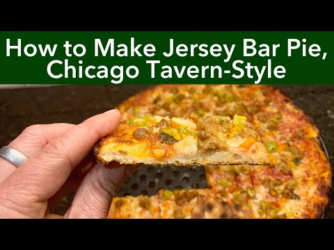 Making New Jersey Bar Pie/Chicago Tavern Style Thin Crust Pizza