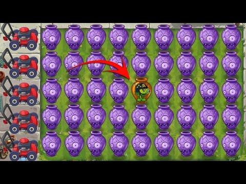 Pvz 2 Vasebreaker - All Pea Plants in International & China Version vs All Zombies