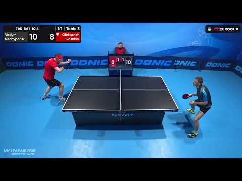 18:50 Vadym Nechyporuk - Oleksandr Ivashkin 17.10.2023 TT Euro.Cup Ukraine  Star. TABLE 3