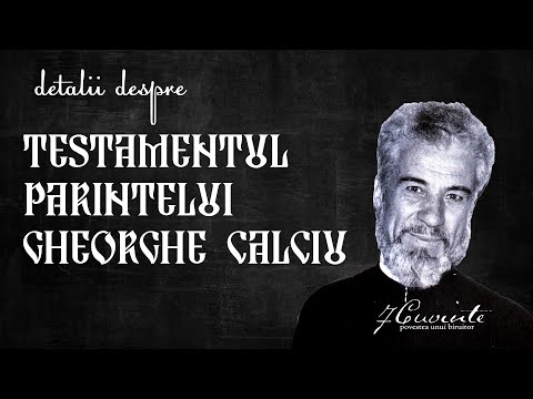 Detalii despreTestamentul Părintelui Gheorghe Calciu #gheorghecalciu