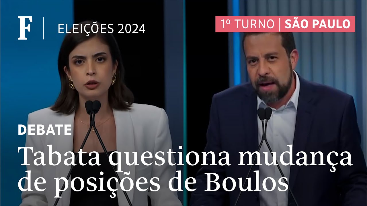 Tabata enfrenta Boulos por mudar de opinião na eleição