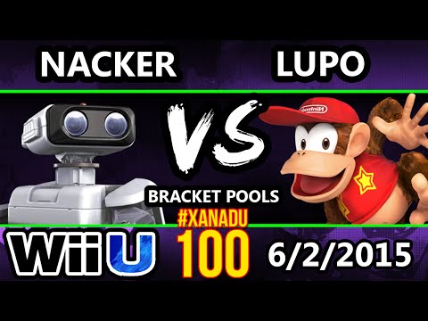 Xanadu 100 - Nacker (ROB) Vs. Lupo (Diddy Kong) SSB4 Tournament - Smash Wii U - Smash 4