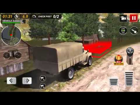 OFFROAD ARMY TRUCK DRIVING GAME ANDROID GAMEPLAY AND WALKTHROUGH PART 1!