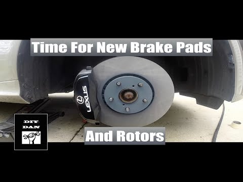 How To Change The Front Brake Pads And Rotors On A Lexus GS350 and IS350