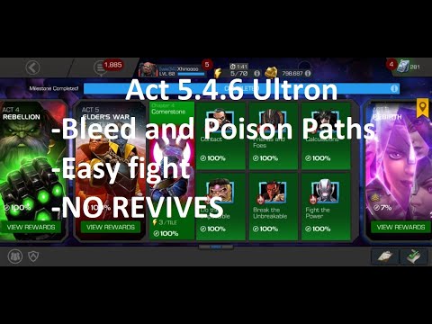Mcoc /Act 5.4.6 /Bleed and Poison/ part2/ Easy Completion /No Revive