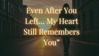 Download lagu Even After You Left… My Heart Still Remembers You” mp3
