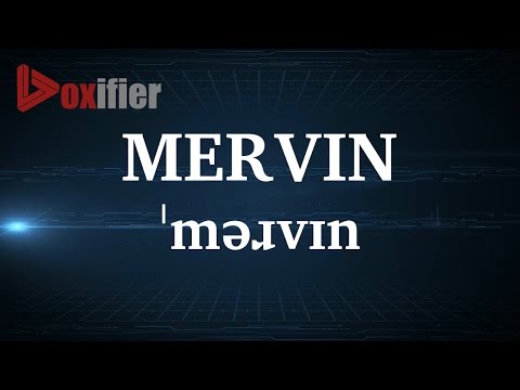English Pronunciation of Mervin - Voxifier.com