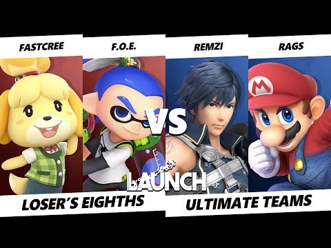 Launch Smash Ultimate Teams - fastcree & F.O.E. VS Remzi & Rags - Loser's Eighths