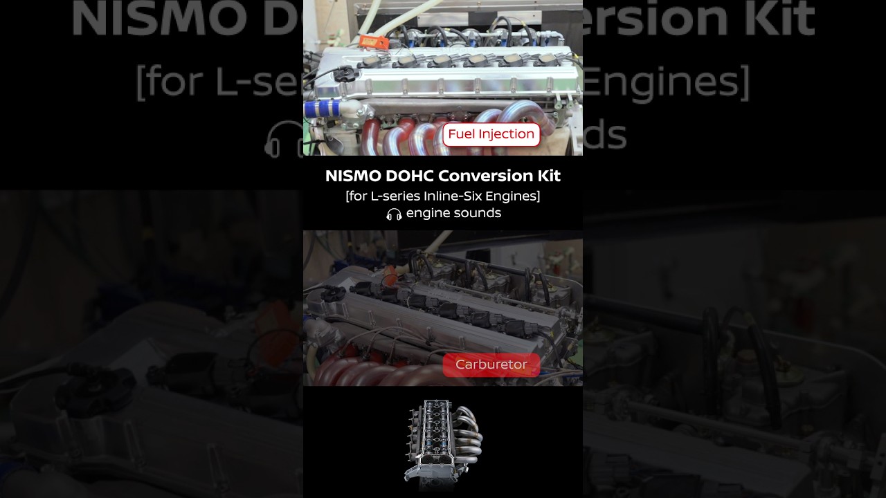 【NISMO PARTS】DOHC Conversion Kit for L-series Inline-Six Engines 🎧engine sounds