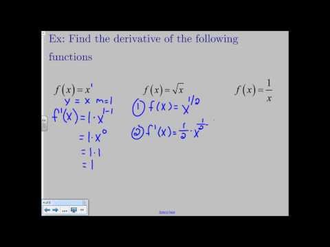 Basic Derivative Rules