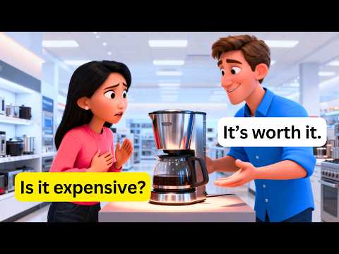 10 Easy English Conversations for The Department Store  | Real Life Dialogues A1-A2