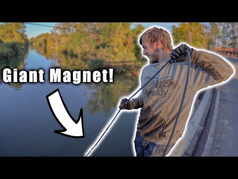 What Will My GIANT Magnet Find In This Canal? - Magnet Fishing For Forgotten Treasures