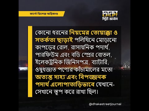 কার্গো ভিলেজে অগ্নিনিরাপত্তার যেসব দুর্বলতা জানা গেল