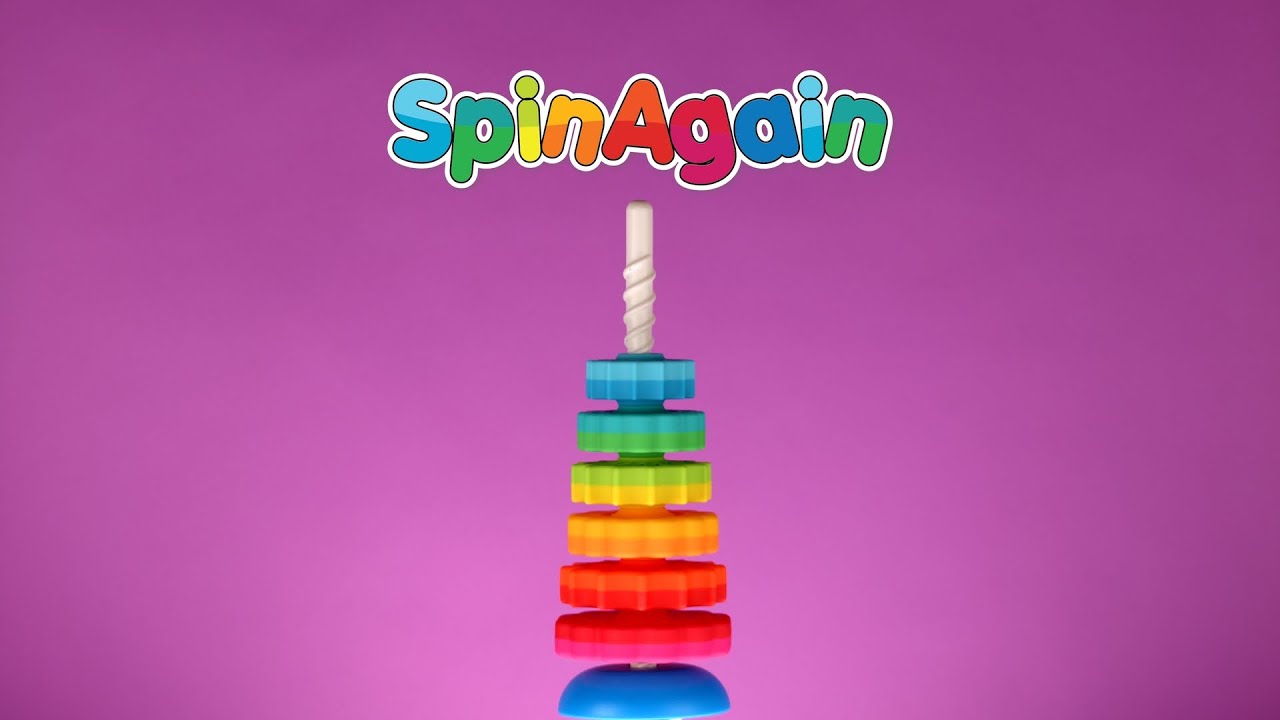 SpinAgain - Corkscrew Stack-and-Sort Toy for Babies & Toddlers