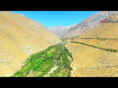 Vídeo a vista de Drone Valle del Elqui, Alcohuaz, La Serena - Chile.