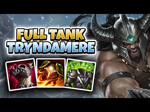 FULL TANK TRYNDAMERE! UNSTOPABLE SPLITPUSH MACHINE!! - League of Legends Full Gameplay