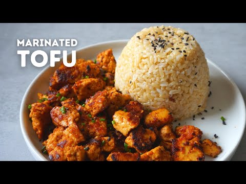 The Easiest Tofu Recipe | Marinated Spicy Tofu Recipe made in a few minutes!