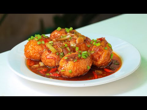 Delicious Eggs Recipe | How To Cook Eggs in 15 Minutes | Sweet and Sour Deep-Fried Eggs Recipes