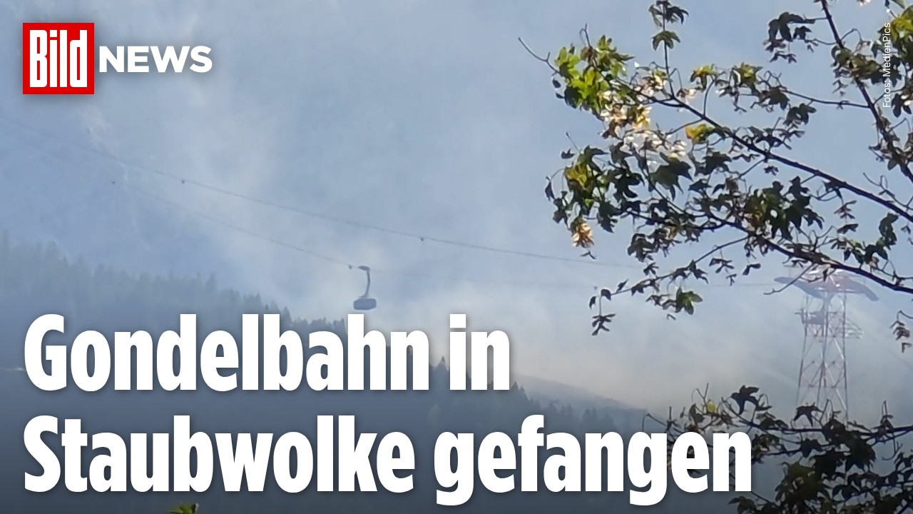 ALPEN-ALARM: Gewaltiger Felssturz an der Zugspitze hüllt Bahn in riesige Staubwolke