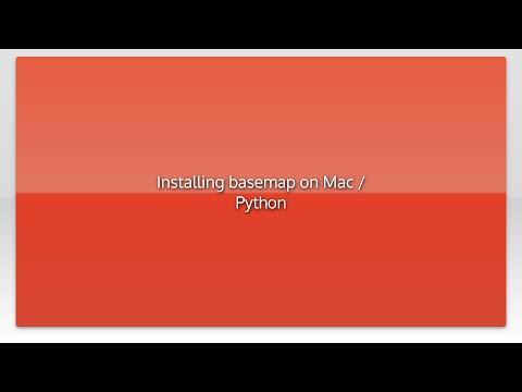 Installing Basemap On Mac Python