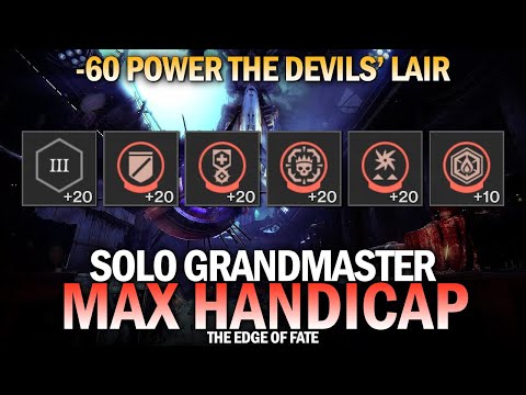 Solo Grandmaster The Devils' Lair w/ Max Handicap (All Negative Modifiers -60 Power) [Edge of Fate]