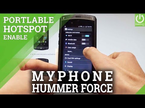 How to Enable Portable Hotspot on myPhone Hammer Force - Share Internet |HardReset.Info