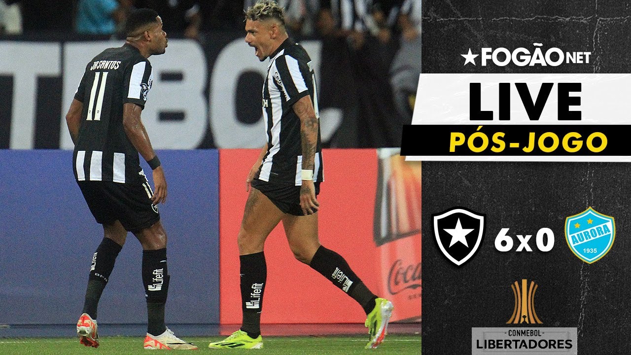 LIVE | Pós-jogo com repercussão e análise da goleada do Botafogo sobre o Aurora